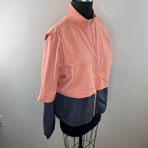 NIKE HyperAdapt Shield OLC Golf Jacket Pink Quartz/Gridiron Full Zip Two-Tone L - Picture 4 of 8